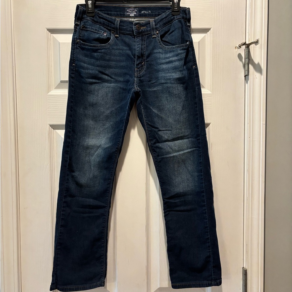Signature by Levi Strauss Dark Indigo Straight Jeans
